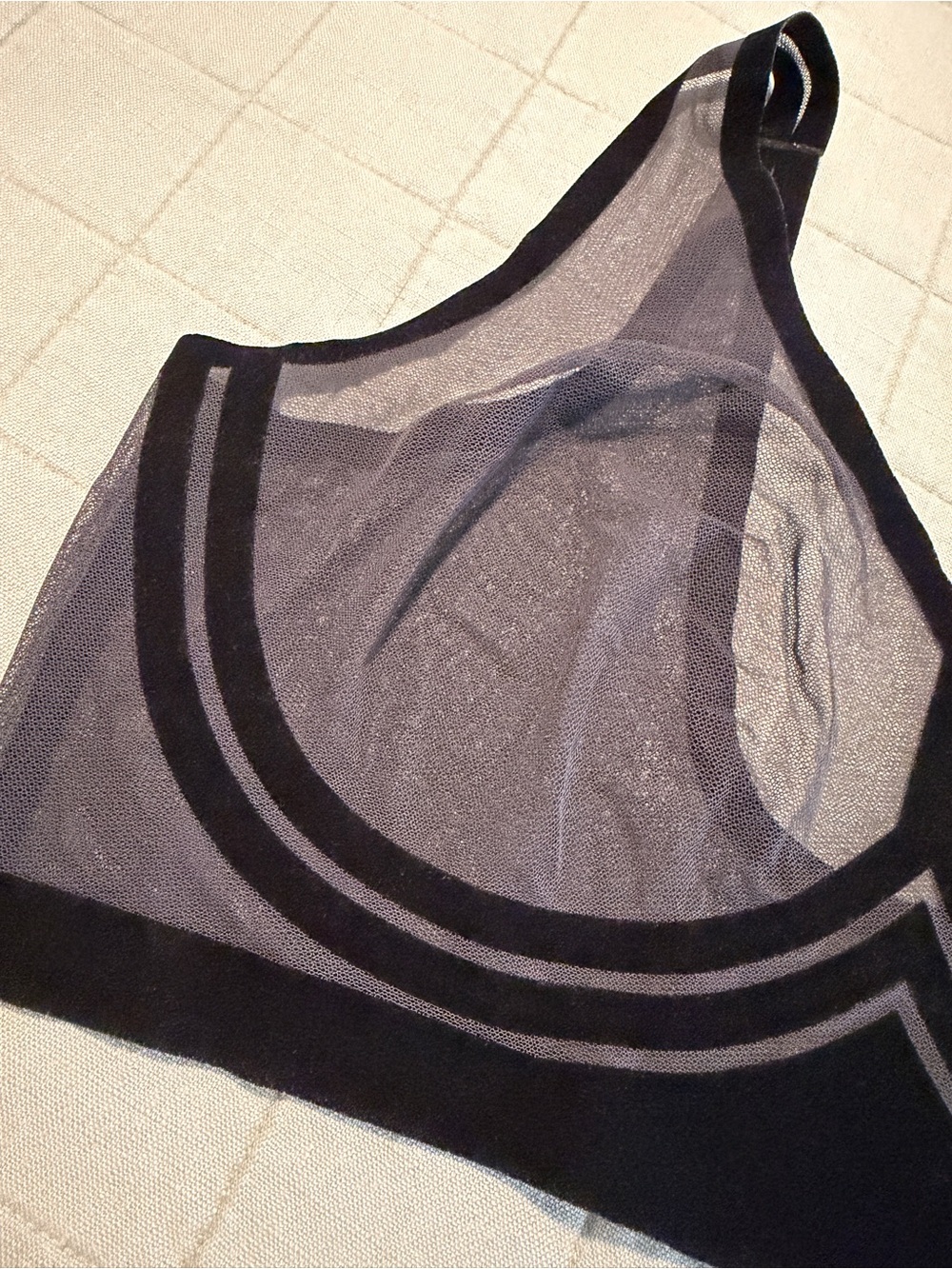 Sheer EBY Black Mesh Support Bralette - Picture 2 of 8